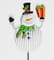 16" Iron Snowman Christmas Holiday Indoor Outdoor Pick, 3ct.
